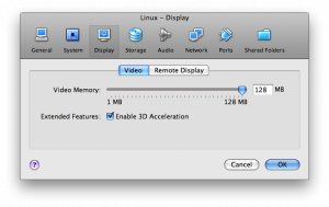 Enabled 3D Acceleration Enabled 3D Acceleration